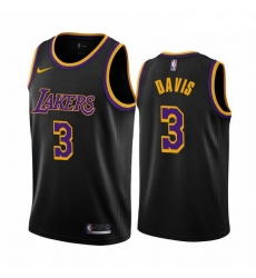 Men Los Angeles Lakers 3 Anthony Davis Black NBA Swingman 2020 21 Earned Edition Jersey Men Los Angeles Lakers 3 Anthony Davis Black NBA Swingman 2020 21 Earned Edition Jersey