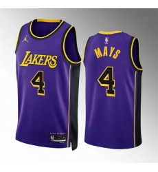 Men Los Angeles Lakers 4 Skylar Mays Purple Statement Edition Stitched Basketball Jersey Men Los Angeles Lakers 4 Skylar Mays Purple Statement Edition Stitched Basketball Jersey
