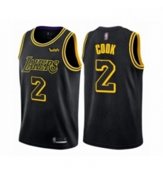 Mens Los Angeles Lakers 2 Quinn Cook Authentic Black City Edition Basketball Jersey Mens Los Angeles Lakers 2 Quinn Cook Authentic Black City Edition Basketball Jersey