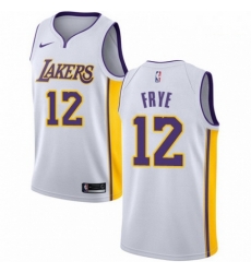 Mens Nike Los Angeles Lakers 12 Channing Frye Swingman White NBA Jersey Association Edition Mens Nike Los Angeles Lakers 12 Channing Frye Swingman White NBA Jersey Association Edition