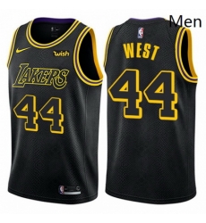 Mens Nike Los Angeles Lakers 44 Jerry West Swingman Black City Edition NBA Jersey Mens Nike Los Angeles Lakers 44 Jerry West Swingman Black City Edition NBA Jersey