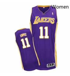 Womens Adidas Los Angeles Lakers 11 Brook Lopez Authentic Purple Road NBA Jersey Womens Adidas Los Angeles Lakers 11 Brook Lopez Authentic Purple Road NBA Jersey