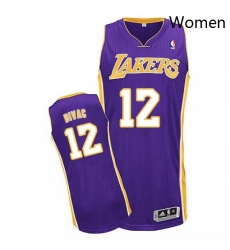 Womens Adidas Los Angeles Lakers 12 Vlade Divac Authentic Purple Road NBA Jersey Womens Adidas Los Angeles Lakers 12 Vlade Divac Authentic Purple Road NBA Jersey