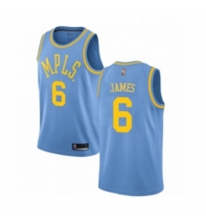 Womens Los Angeles Lakers 6 LeBron James Authentic Blue Hardwood Classics Basketball Jersey Womens Los Angeles Lakers 6 LeBron James Authentic Blue Hardwood Classics Basketball Jersey