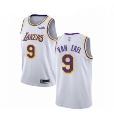 Womens Los Angeles Lakers 9 Nick Van Exel Authentic White Basketball Jerseys Association Edition Womens Los Angeles Lakers 9 Nick Van Exel Authentic White Basketball Jerseys Association Edition