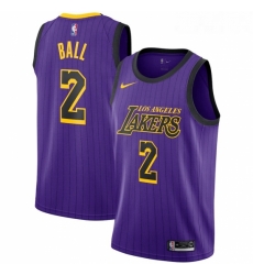 Womens Nike Los Angeles Lakers 2 Brandon Ingram Purple stripe NBA Jersey Womens Nike Los Angeles Lakers 2 Brandon Ingram Purple stripe NBA Jersey