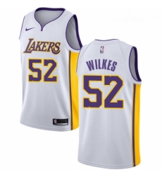 Womens Nike Los Angeles Lakers 52 Jamaal Wilkes Authentic White NBA Jersey Association Edition Womens Nike Los Angeles Lakers 52 Jamaal Wilkes Authentic White NBA Jersey Association Edition