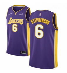 Womens Nike Los Angeles Lakers 6 Lance Stephenson Swingman Purple NBA Jersey Statement Edition Womens Nike Los Angeles Lakers 6 Lance Stephenson Swingman Purple NBA Jersey Statement Edition