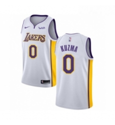 Youth Los Angeles Lakers 0 Kyle Kuzma Swingman White Basketball Jersey Association Edition Youth Los Angeles Lakers 0 Kyle Kuzma Swingman White Basketball Jersey Association Edition