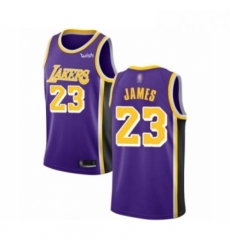 Youth Los Angeles Lakers 23 LeBron James Swingman Purple Basketball Jerseys Statement Edition Youth Los Angeles Lakers 23 LeBron James Swingman Purple Basketball Jerseys Statement Edition