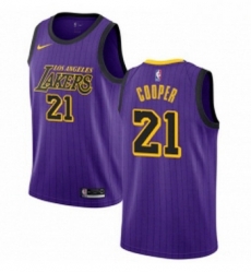 Youth Nike Los Angeles Lakers 21 Michael Cooper Swingman Purple NBA Jersey City Edition Youth Nike Los Angeles Lakers 21 Michael Cooper Swingman Purple NBA Jersey City Edition