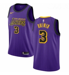 Youth Nike Los Angeles Lakers 3 Corey Brewer Swingman Purple NBA Jersey City Edition Youth Nike Los Angeles Lakers 3 Corey Brewer Swingman Purple NBA Jersey City Edition