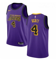 Youth Nike Los Angeles Lakers 4 Byron Scott Swingman Purple NBA Jersey City Edition Youth Nike Los Angeles Lakers 4 Byron Scott Swingman Purple NBA Jersey City Edition