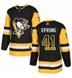 Mens Adidas Pittsburgh Penguins 41 Daniel Sprong Authentic Black Drift Fashion NHL Jersey Mens Adidas Pittsburgh Penguins 41 Daniel Sprong Authentic Black Drift Fashion NHL Jersey