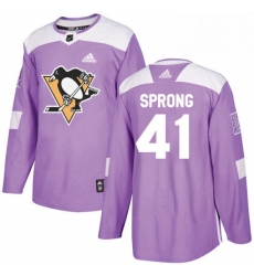 Mens Adidas Pittsburgh Penguins 41 Daniel Sprong Authentic Purple Fights Cancer Practice NHL Jersey Mens Adidas Pittsburgh Penguins 41 Daniel Sprong Authentic Purple Fights Cancer Practice NHL Jersey