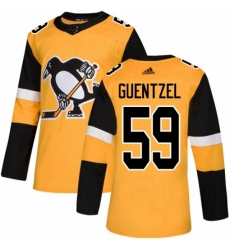 Mens Adidas Pittsburgh Penguins 59 Jake Guentzel Authentic Gold Alternate NHL Jersey Mens Adidas Pittsburgh Penguins 59 Jake Guentzel Authentic Gold Alternate NHL Jersey