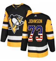 Mens Adidas Pittsburgh Penguins 73 Jack Johnson Authentic Black USA Flag Fashion NHL Jersey Mens Adidas Pittsburgh Penguins 73 Jack Johnson Authentic Black USA Flag Fashion NHL Jersey