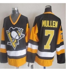 Pittsburgh Penguins #7 Joe Mullen Black CCM Throwback Stitched NHL Jersey Pittsburgh Penguins #7 Joe Mullen Black CCM Throwback Stitched NHL Jersey