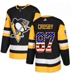 Youth Adidas Pittsburgh Penguins 87 Sidney Crosby Authentic Black USA Flag Fashion NHL Jersey Youth Adidas Pittsburgh Penguins 87 Sidney Crosby Authentic Black USA Flag Fashion NHL Jersey