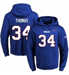 NFL Mens Nike Buffalo Bills 34 Thurman Thomas Royal Blue Name Number Pullover Hoodie NFL Mens Nike Buffalo Bills 34 Thurman Thomas Royal Blue Name Number Pullover Hoodie