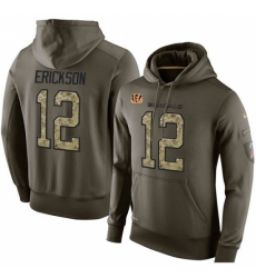 NFL Nike Cincinnati Bengals 12 Alex Erickson Green Salute To Service Mens Pullover Hoodie NFL Nike Cincinnati Bengals 12 Alex Erickson Green Salute To Service Mens Pullover Hoodie