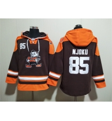 Men Cleveland Browns 85 David Njoku Brown Ageless Must Have Lace Up Pullover Hoodie Men Cleveland Browns 85 David Njoku Brown Ageless Must Have Lace Up Pullover Hoodie
