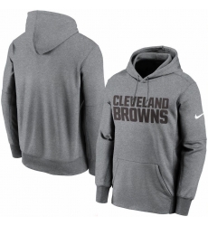 Men Cleveland Browns Nike Fan Gear Wordmark Performance Pullover Hoodie Heathered Charcoal Men Cleveland Browns Nike Fan Gear Wordmark Performance Pullover Hoodie Heathered Charcoal