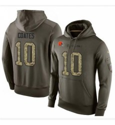 NFL Nike Cleveland Browns 10 Sammie Coates Green Salute To Service Mens Pullover Hoodie NFL Nike Cleveland Browns 10 Sammie Coates Green Salute To Service Mens Pullover Hoodie
