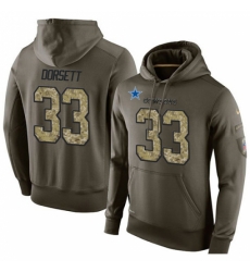 NFL Nike Dallas Cowboys 33 Tony Dorsett Green Salute To Service Mens Pullover Hoodie NFL Nike Dallas Cowboys 33 Tony Dorsett Green Salute To Service Mens Pullover Hoodie