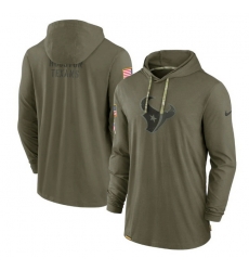 Men Houston Texans 2022 Olive Salute To Service Tonal Pullover Hoodie Men Houston Texans 2022 Olive Salute To Service Tonal Pullover Hoodie