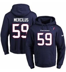 NFL Mens Nike Houston Texans 59 Whitney Mercilus Navy Blue Name Number Pullover Hoodie NFL Mens Nike Houston Texans 59 Whitney Mercilus Navy Blue Name Number Pullover Hoodie