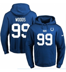 NFL Mens Nike Indianapolis Colts 99 Al Woods Royal Blue Name Number Pullover Hoodie NFL Mens Nike Indianapolis Colts 99 Al Woods Royal Blue Name Number Pullover Hoodie