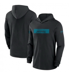 Men Jacksonville Jaguars Black Sideline Performance Hoodie Men Jacksonville Jaguars Black Sideline Performance Hoodie