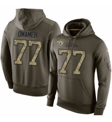 NFL Nike Jacksonville Jaguars 77 Patrick Omameh Green Salute To Service Mens Pullover Hoodie NFL Nike Jacksonville Jaguars 77 Patrick Omameh Green Salute To Service Mens Pullover Hoodie