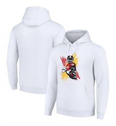Men Starter White Kansas City Chiefs Player X Fleece Pullover Hoodie Men Starter White Kansas City Chiefs Player X Fleece Pullover Hoodie