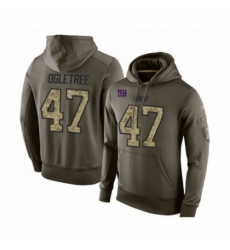Football Mens New York Giants 47 Alec Ogletree Green Salute To Service Pullover Hoodie Football Mens New York Giants 47 Alec Ogletree Green Salute To Service Pullover Hoodie