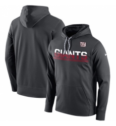 NFL Mens New York Giants Nike Anthracite Sideline Circuit Pullover Performance Hoodie NFL Mens New York Giants Nike Anthracite Sideline Circuit Pullover Performance Hoodie
