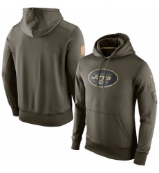 NFL Mens New York Jets Nike Olive Salute To Service KO Performance Hoodie NFL Mens New York Jets Nike Olive Salute To Service KO Performance Hoodie