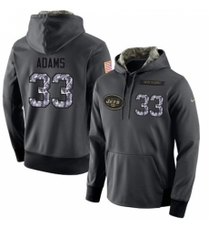 NFL Mens Nike New York Jets 33 Jamal Adams Elite Stitched Black Anthracite Salute to Service Player Performance Hoodie NFL Mens Nike New York Jets 33 Jamal Adams Elite Stitched Black Anthracite Salute to Service Player Performance Hoodie