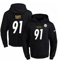 NFL Mens Nike Pittsburgh Steelers 91 Stephon Tuitt Black Name Number Pullover Hoodie NFL Mens Nike Pittsburgh Steelers 91 Stephon Tuitt Black Name Number Pullover Hoodie