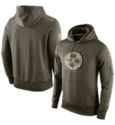 NFL Mens Pittsburgh Steelers Nike Olive Salute To Service KO Performance Hoodie NFL Mens Pittsburgh Steelers Nike Olive Salute To Service KO Performance Hoodie