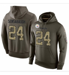 NFL Nike Pittsburgh Steelers 24 Coty Sensabaugh Green Salute To Service Mens Pullover Hoodie NFL Nike Pittsburgh Steelers 24 Coty Sensabaugh Green Salute To Service Mens Pullover Hoodie
