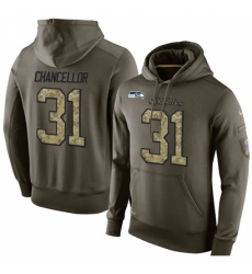 NFL Nike Seattle Seahawks 31 Kam Chancellor Green Salute To Service Mens Pullover Hoodie NFL Nike Seattle Seahawks 31 Kam Chancellor Green Salute To Service Mens Pullover Hoodie