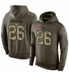 NFL Nike Tampa Bay Buccaneers 26 Josh Robinson Green Salute To Service Mens Pullover Hoodie NFL Nike Tampa Bay Buccaneers 26 Josh Robinson Green Salute To Service Mens Pullover Hoodie