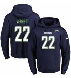 NFL Mens Nike Los Angeles Chargers 22 Jason Verrett Navy Blue Name Number Pullover Hoodie NFL Mens Nike Los Angeles Chargers 22 Jason Verrett Navy Blue Name Number Pullover Hoodie