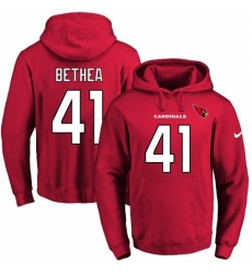 NFL Men Nike Arizona Cardinals 41 Antoine Bethea Red Name Number Pullover Hoodie NFL Men Nike Arizona Cardinals 41 Antoine Bethea Red Name Number Pullover Hoodie