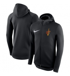 Men Cleveland Cavaliers Nike Showtime Therma Flex Performance Full Zip Hoodie Black