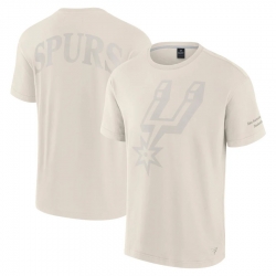 Men Fanatics Cream San Antonio Spurs Elements Iconic T Shirt