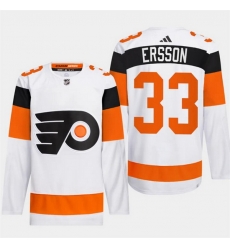 Men Philadelphia Flyers 33 Samuel Ersson White 2024 Stadium Series Stitched Jersey Men Philadelphia Flyers 33 Samuel Ersson White 2024 Stadium Series Stitched Jersey