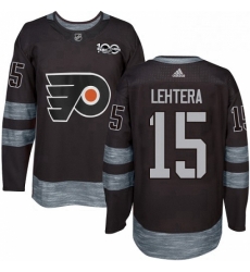 Mens Adidas Philadelphia Flyers 15 Jori Lehtera Authentic Black 1917 2017 100th Anniversary NHL Jersey Mens Adidas Philadelphia Flyers 15 Jori Lehtera Authentic Black 1917 2017 100th Anniversary NHL Jersey